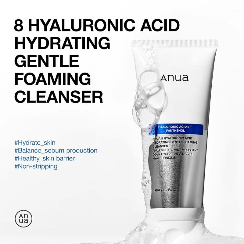 Anua Hyaluronic Acid Facial Cleanser Hydrate Cleanser Moisturizing Cleansing Soothing and Calming 150ml
