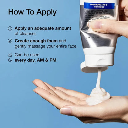 Anua Hyaluronic Acid Facial Cleanser Hydrate Cleanser Moisturizing Cleansing Soothing and Calming 150ml